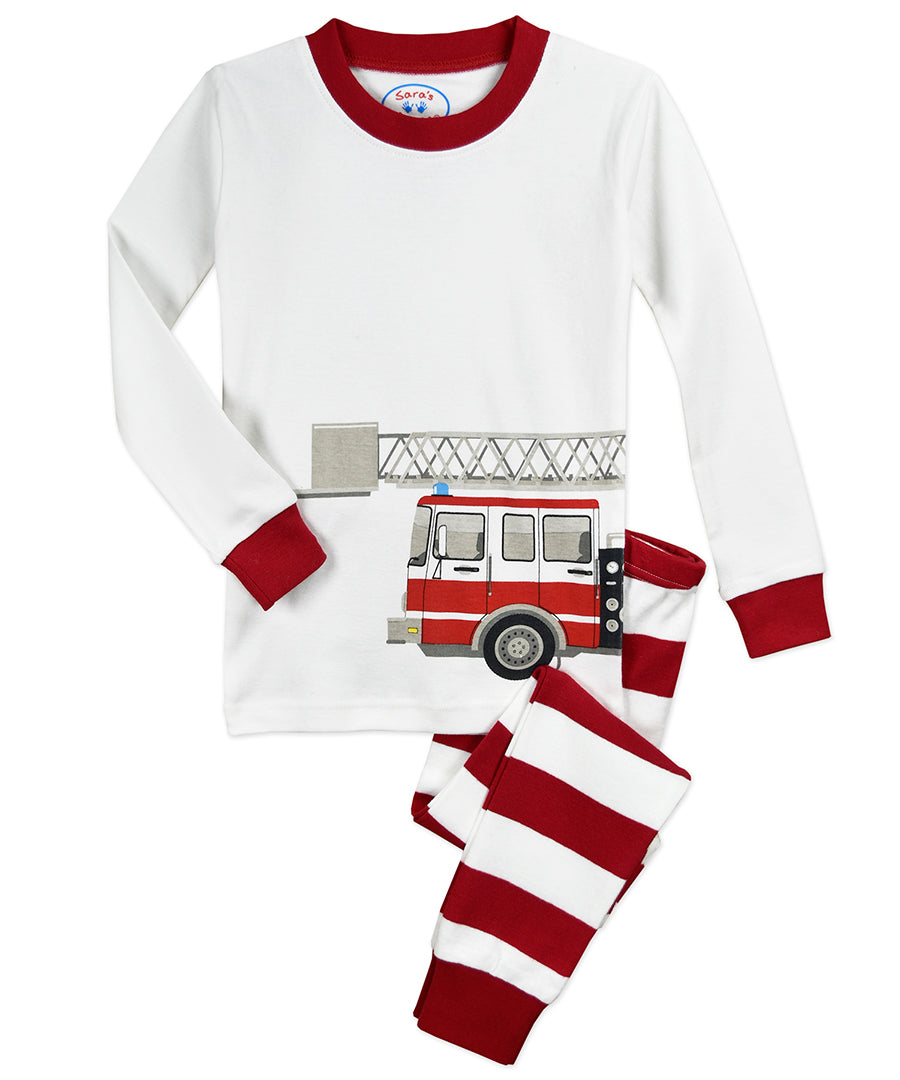Long John Pj - Fire Truck