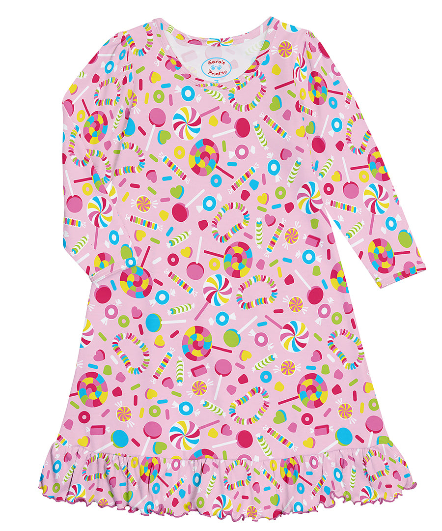 Long Sleeve Nightgown - Candyland