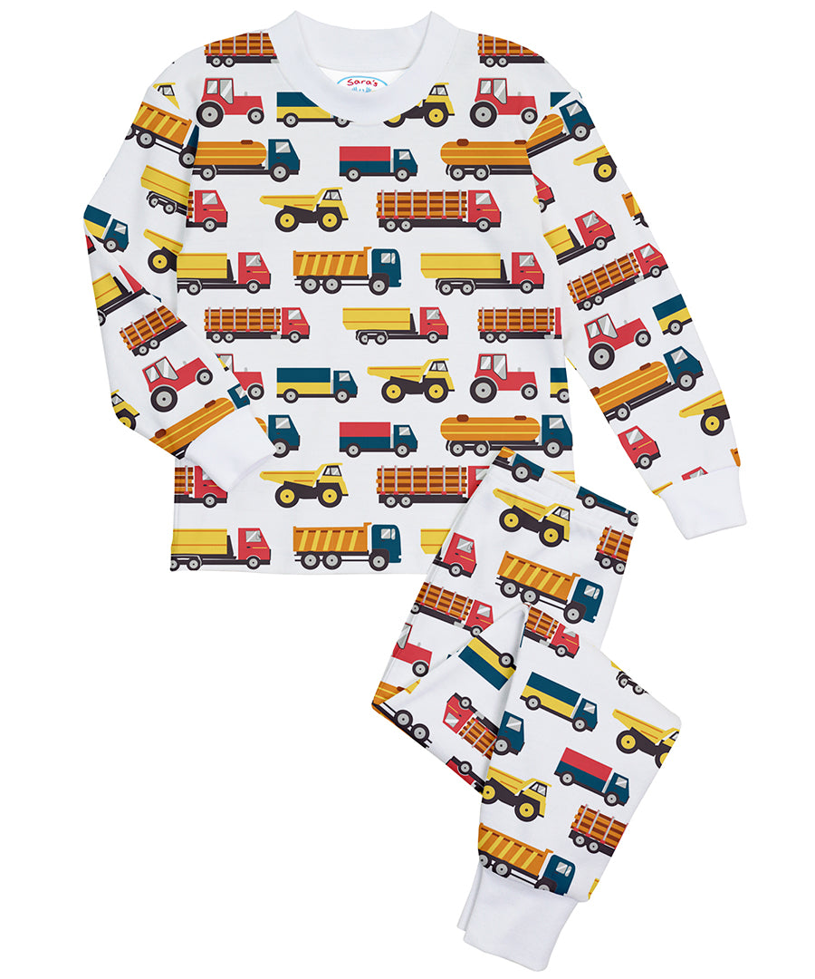 Super Soft Classic Pajama Set - Dumper & trucks