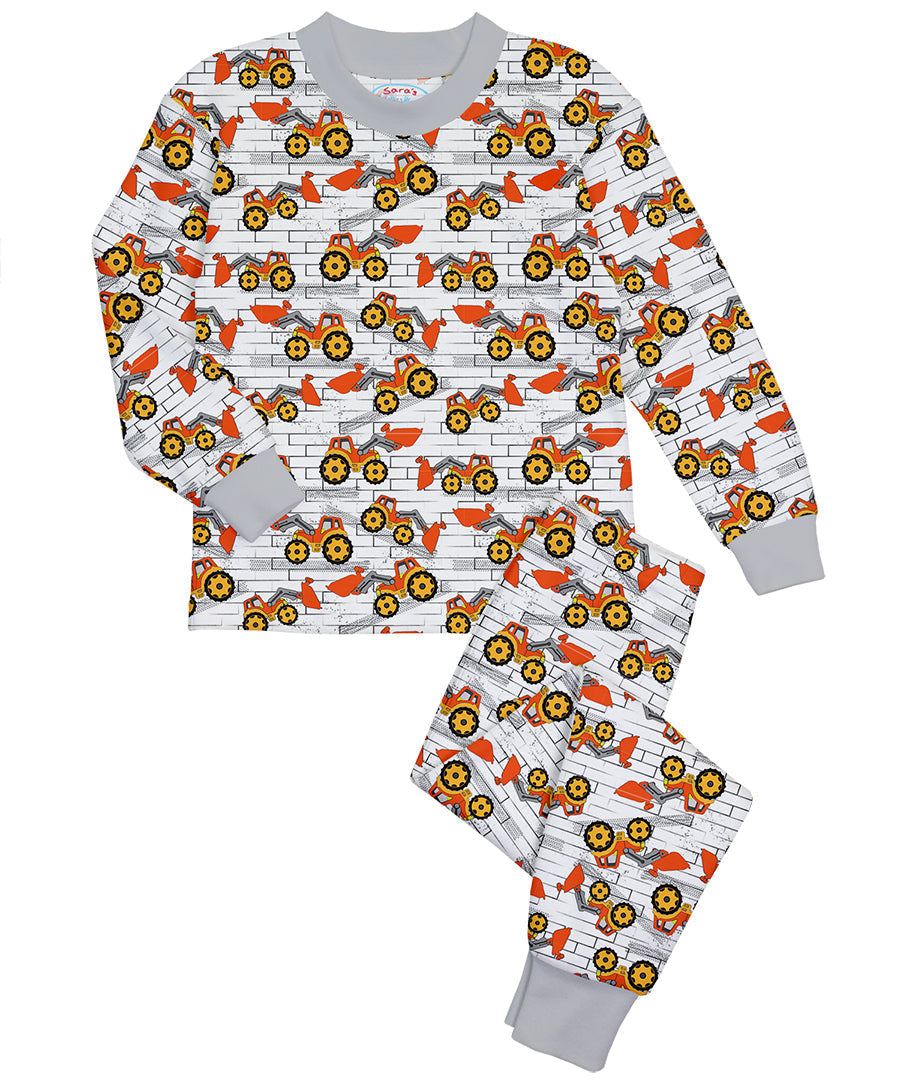 Super Soft Classic Pajama Set - Dump trucks