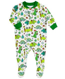 Footed Pajamas - Christmas Dinos