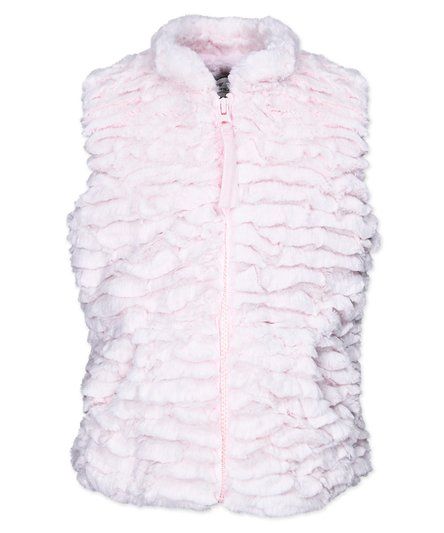 Zip Front Vest - Pink sandstone
