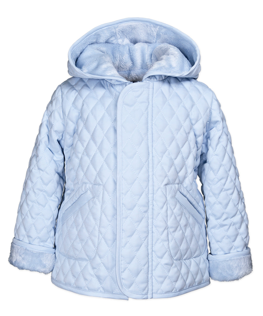 Hooded Barn Jacket - Light Blue