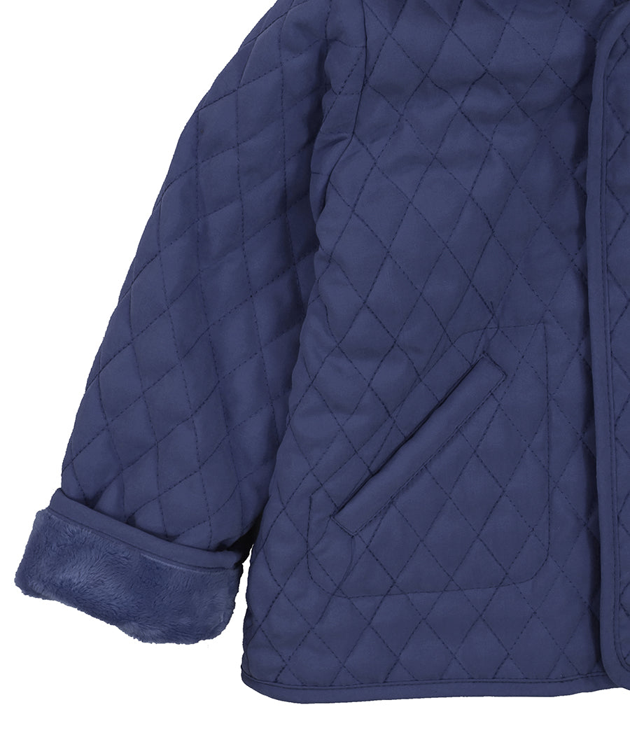 Hooded Barn Jacket - Navy