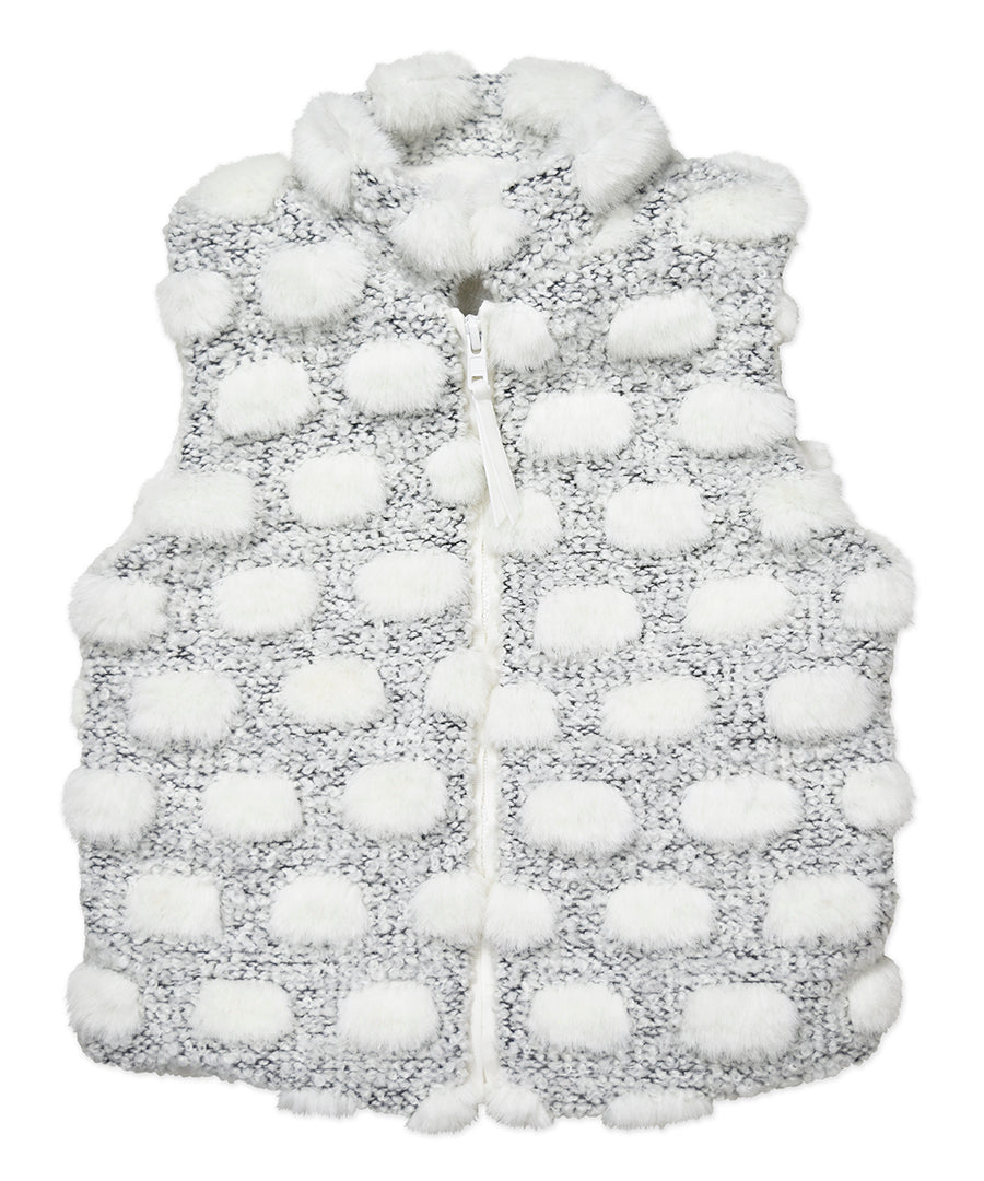 Zip Up Vest - Marshmallow cloud