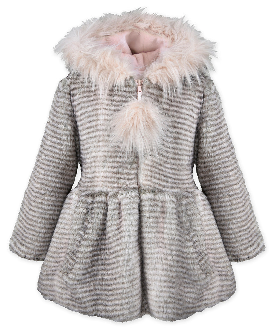 Chic Hood Coat - Blush whiskers