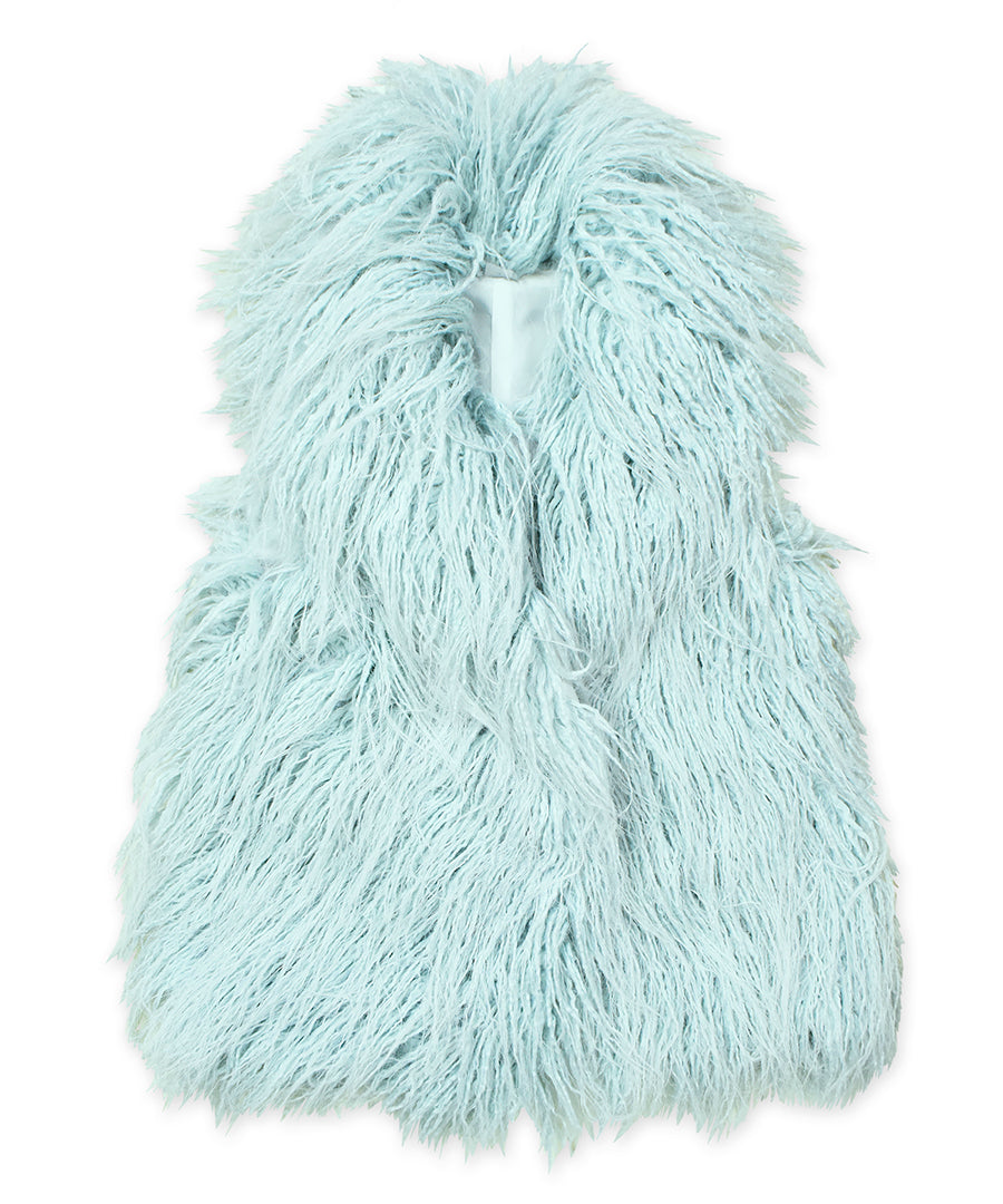 Shawl collar vest - Glacier Icicle