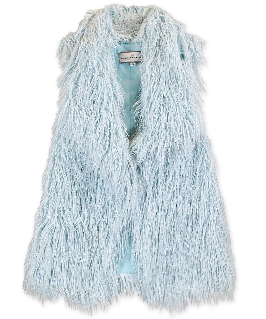 Adult Sized Shawl Collar Vest - Glacier Icicle
