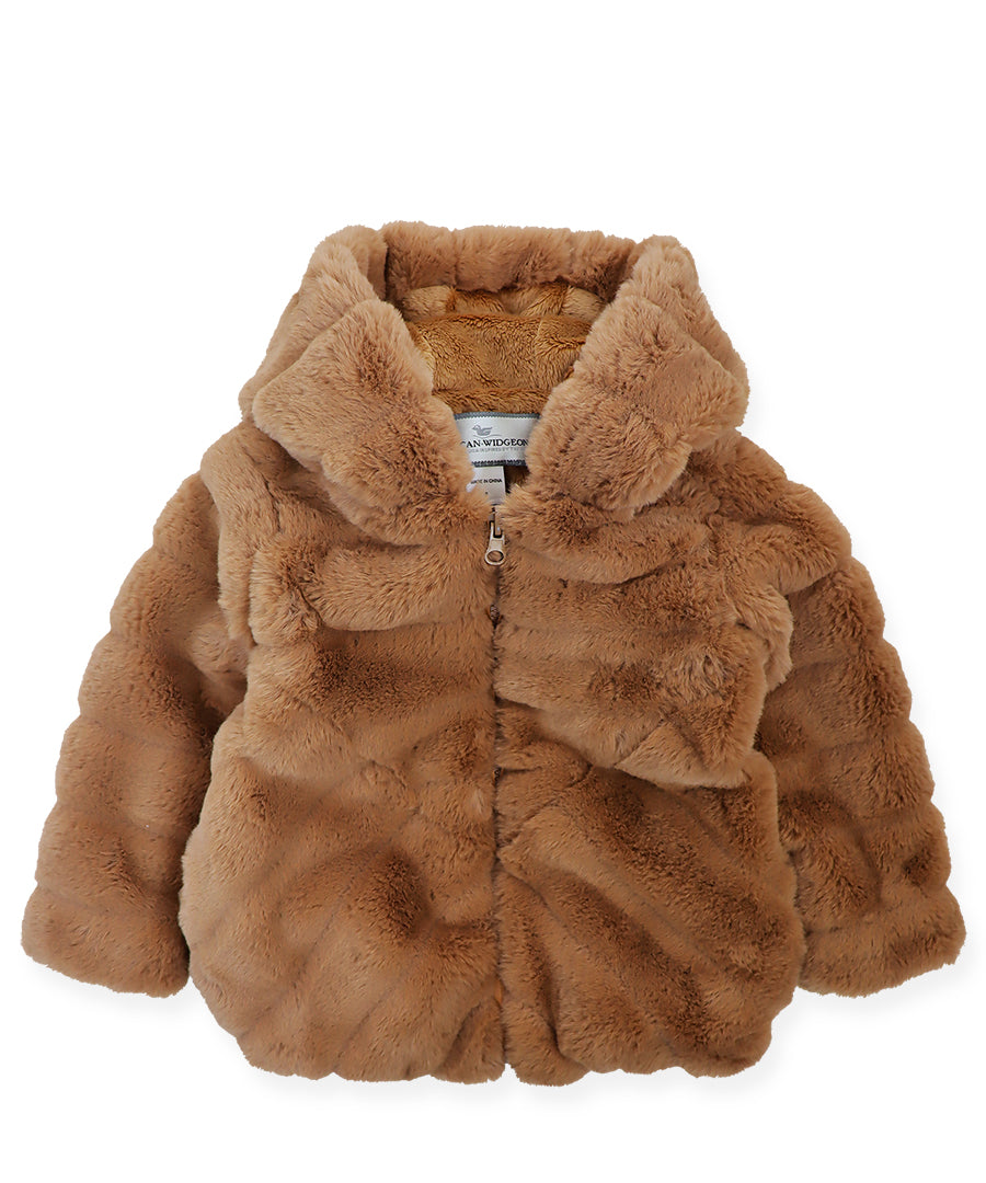 Hooded Cozy Jacket - Chocolate eclair