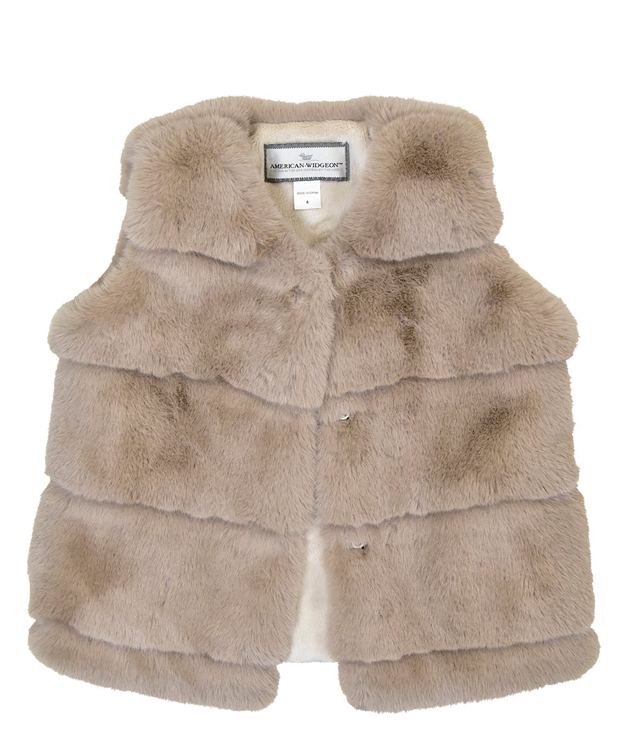 Puff Vest - Mocha Cake