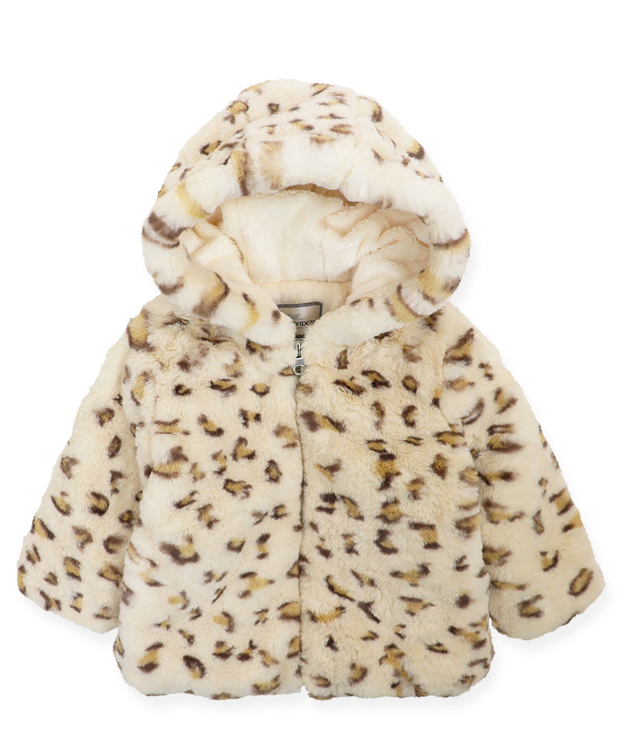 Teddy Jacket - Cream leopard