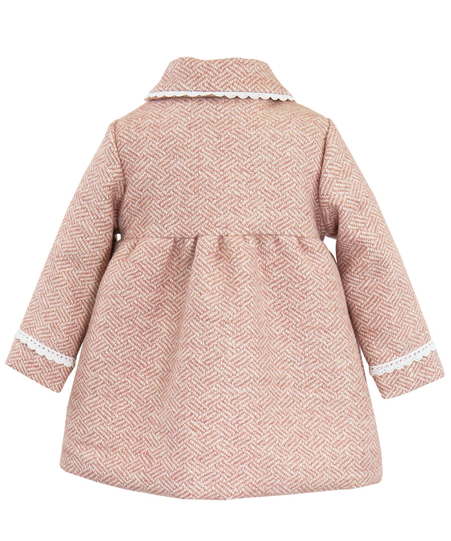 Scallop Jewel Coat - Crystal pink