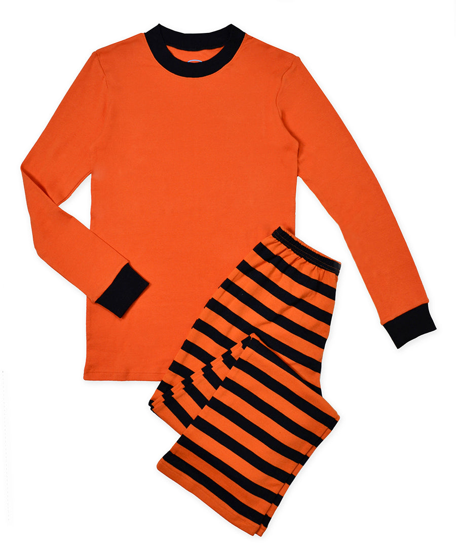 Adult Pj's - Blank black orange