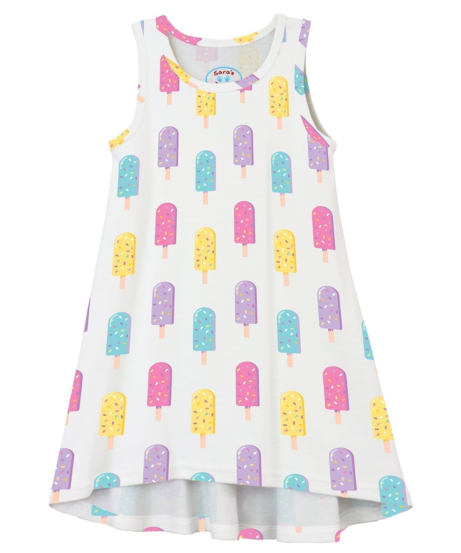 Sleeveless Hi-Lo Gown - Popsicle