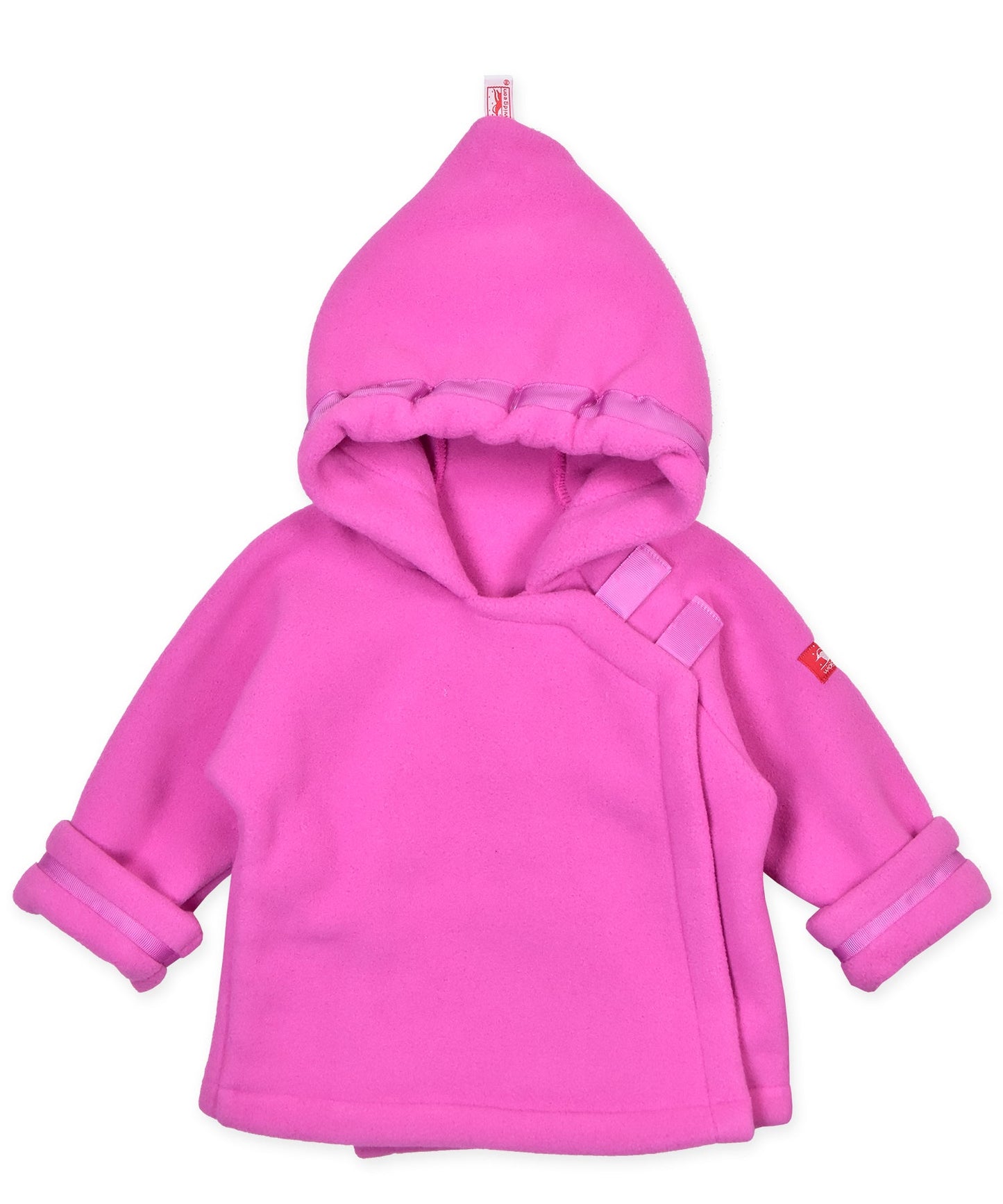 Warmplus Fleece Favorite Jacket, Wrap Close, Hood - Bright Pink