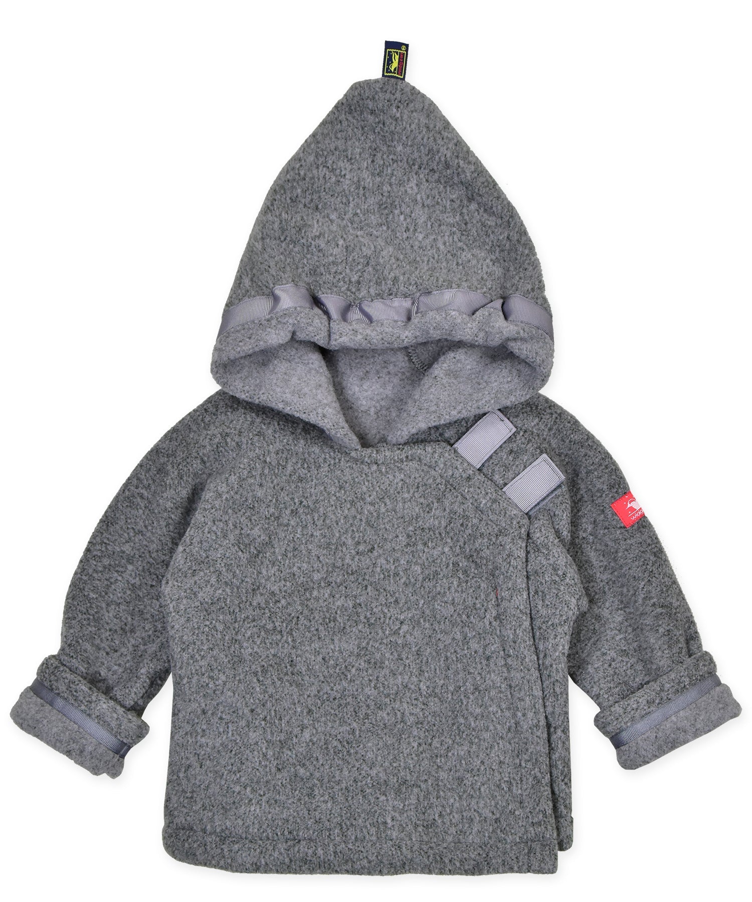 Warmplus Fleece Favorite Jacket, Wrap Close, Hood - Heather Gray