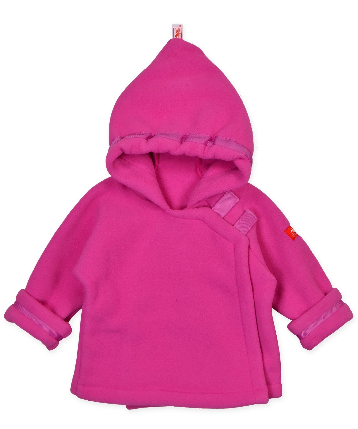 Warmplus Fleece Favorite Jacket, Wrap Close, Hood - Raspberry