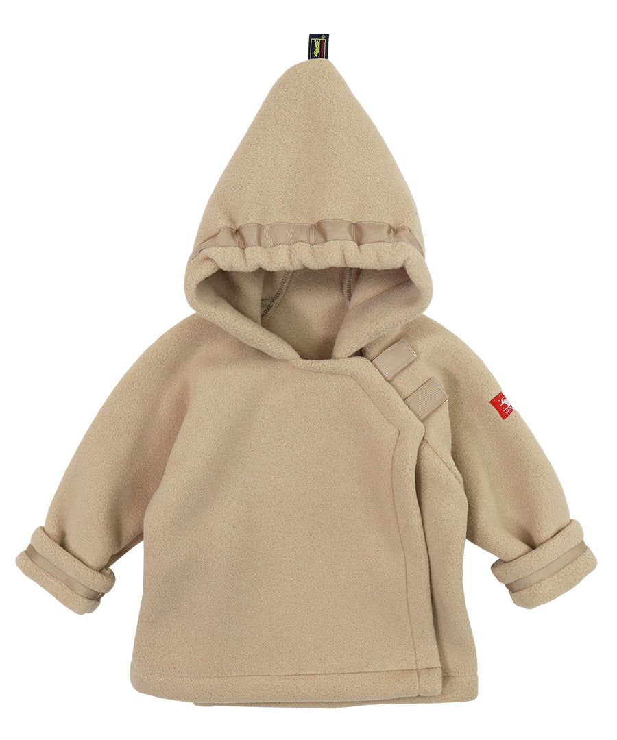 Warmplus Fleece Favorite Jacket, Wrap Close, Hood - Tan