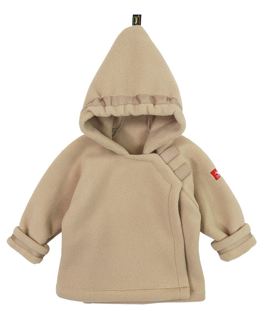Warmplus Fleece Favorite Jacket, Wrap Close, Hood - Tan