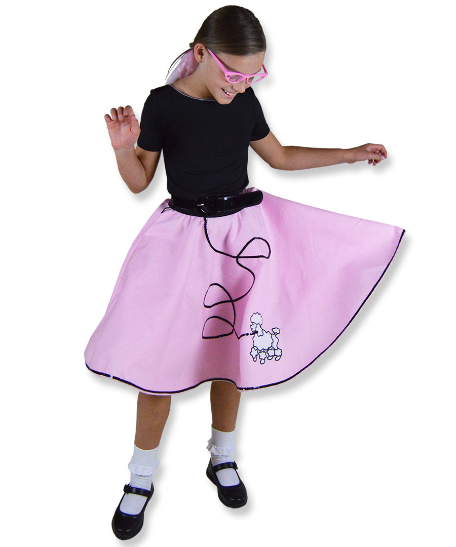 50's Pink Poodle Girl - Multi