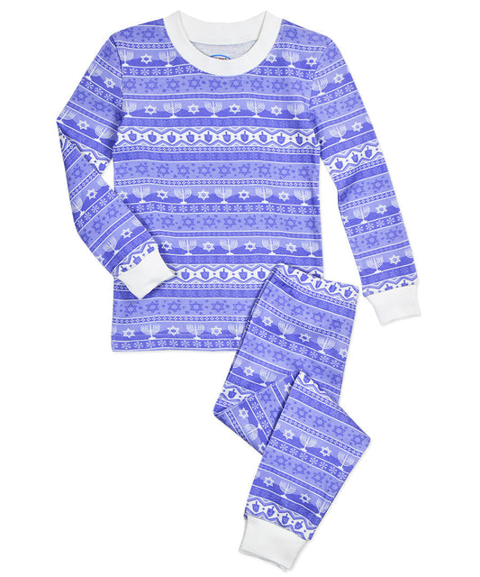 Long John Pj - Hanukah fairisle