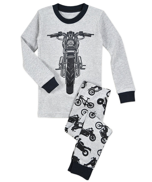 Sara's Prints Long John Pajama - Moto