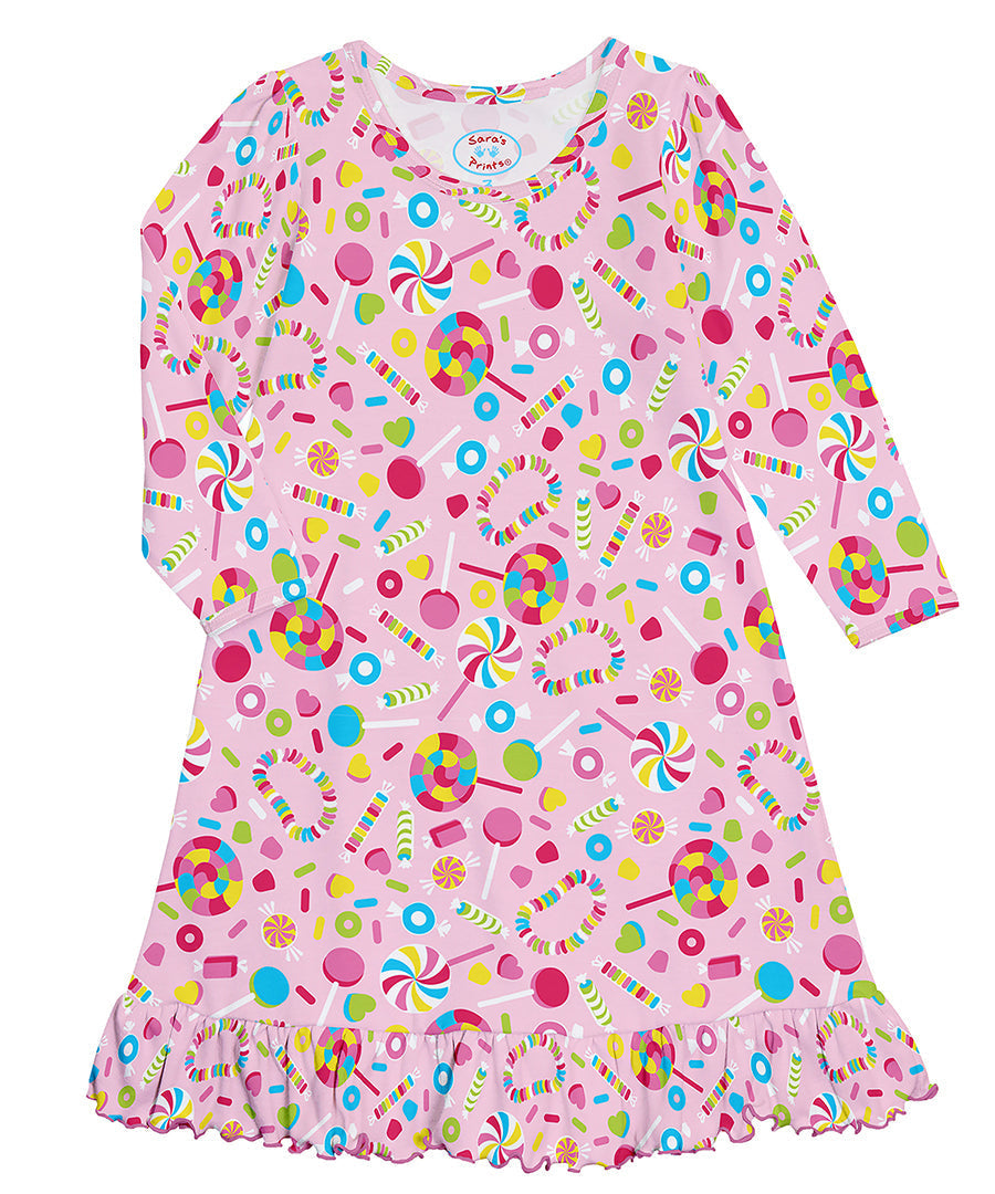 Long Sleeve Nightgown - Candyland