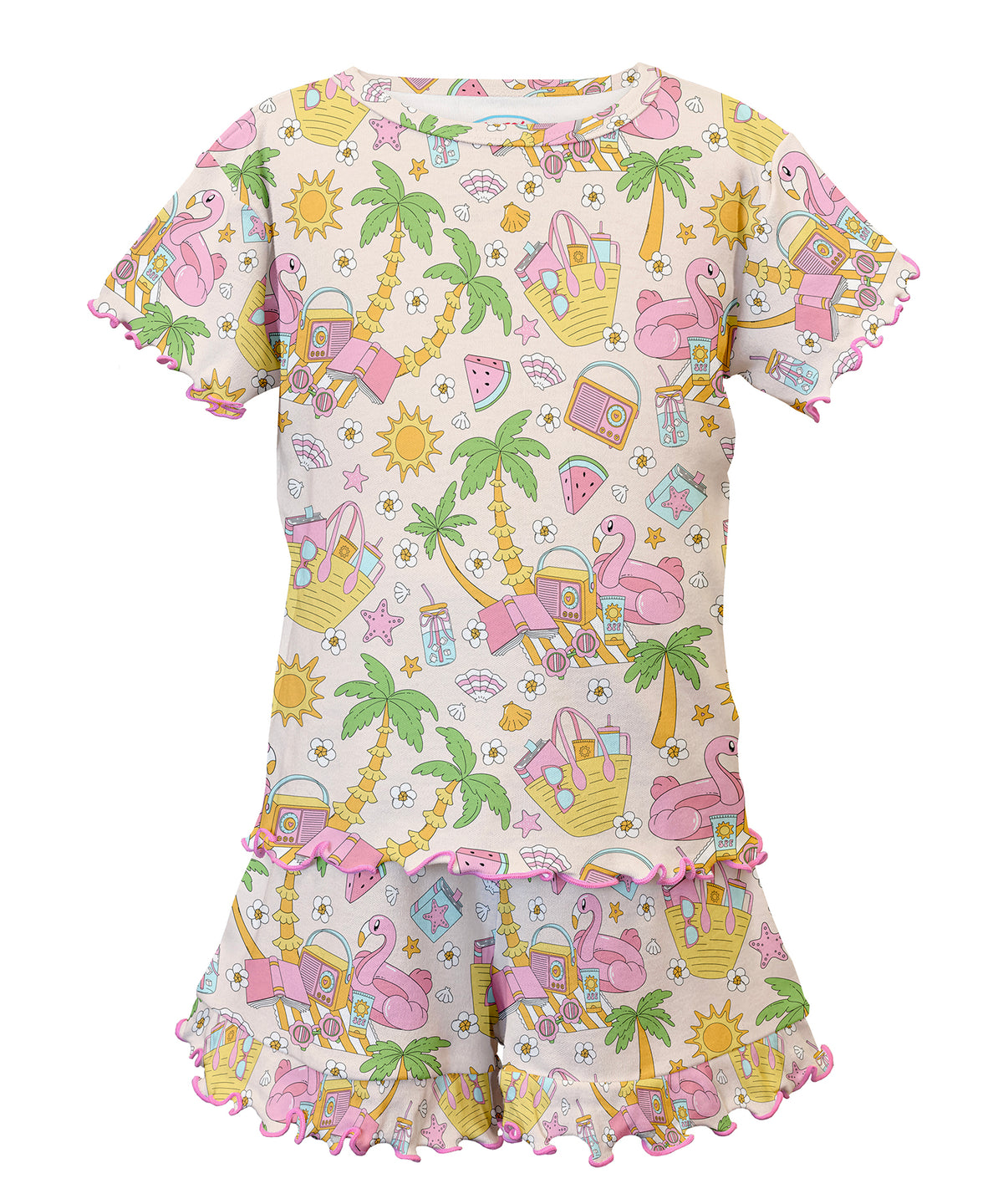 Girls short pj - Beach vacation