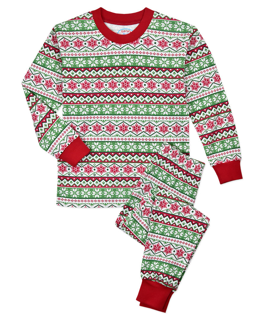 Super Soft Classic Pajama Set - Christmas Fairisle