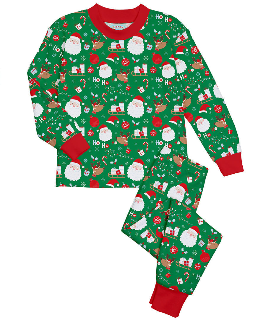 Super Soft Classic Pajama Set - HoHoHo Santa