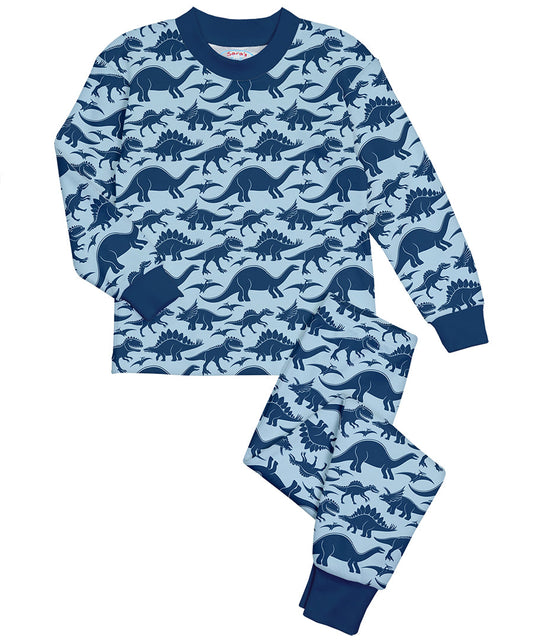 Super Soft Classic Pajama Set - Indigo dino