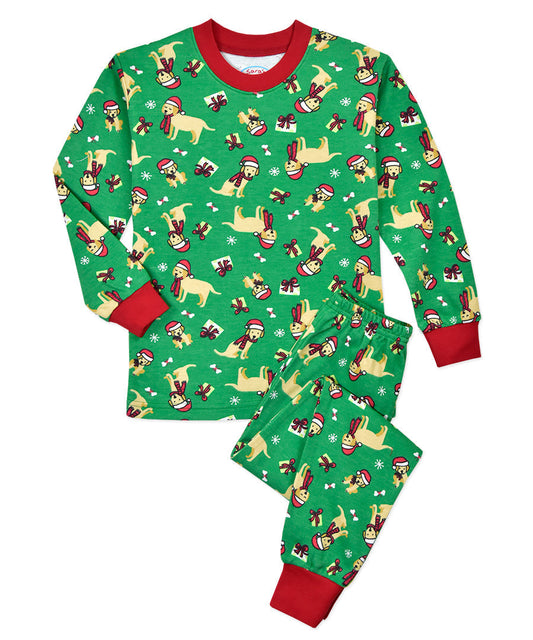 Super Soft Classic Pajama Set - Labs Santa