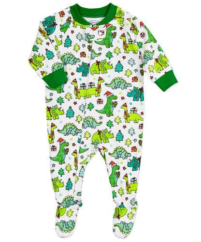 Footed Pajamas - Christmas Dinos