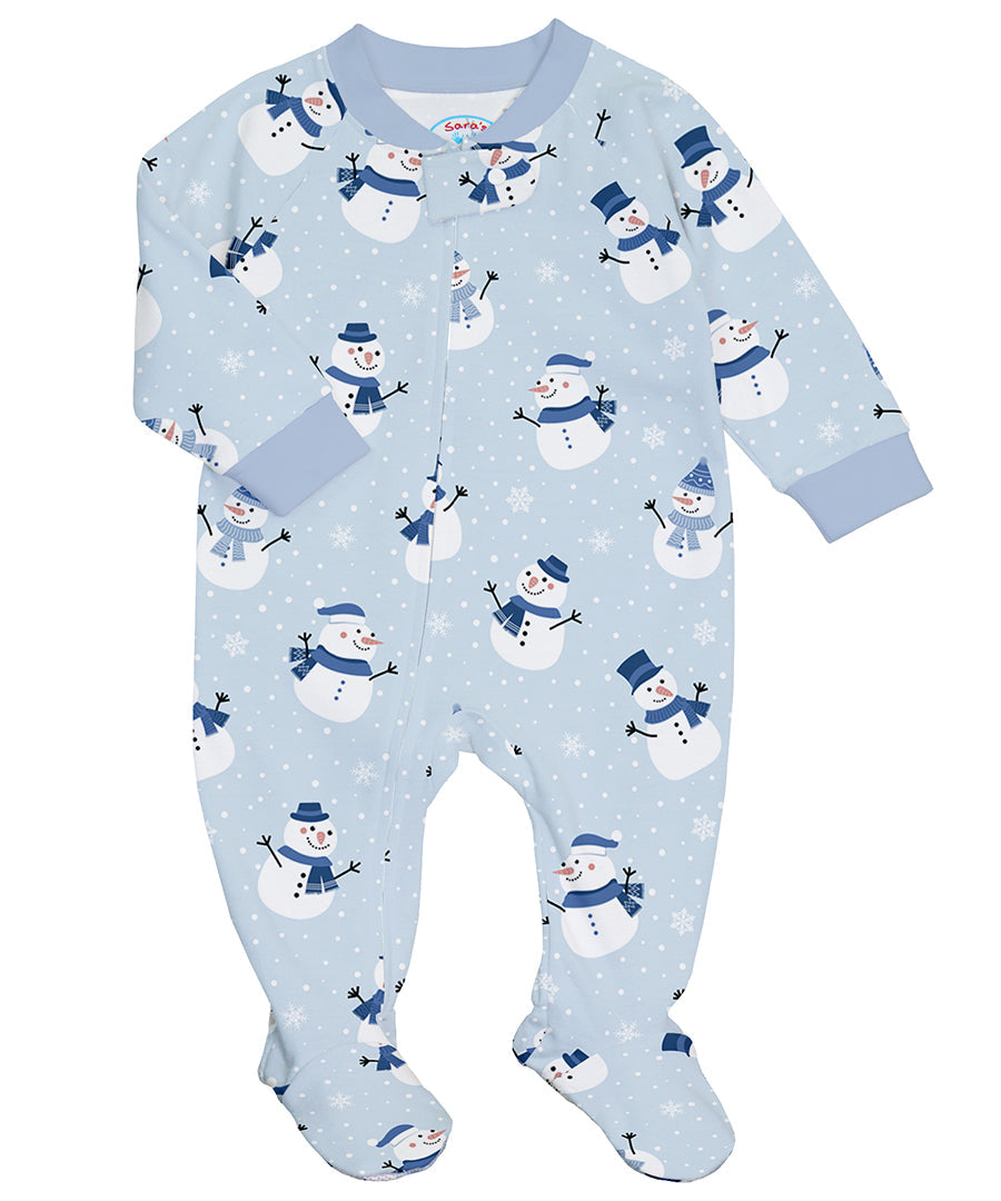 Footed Pajamas - Gentle Snowman