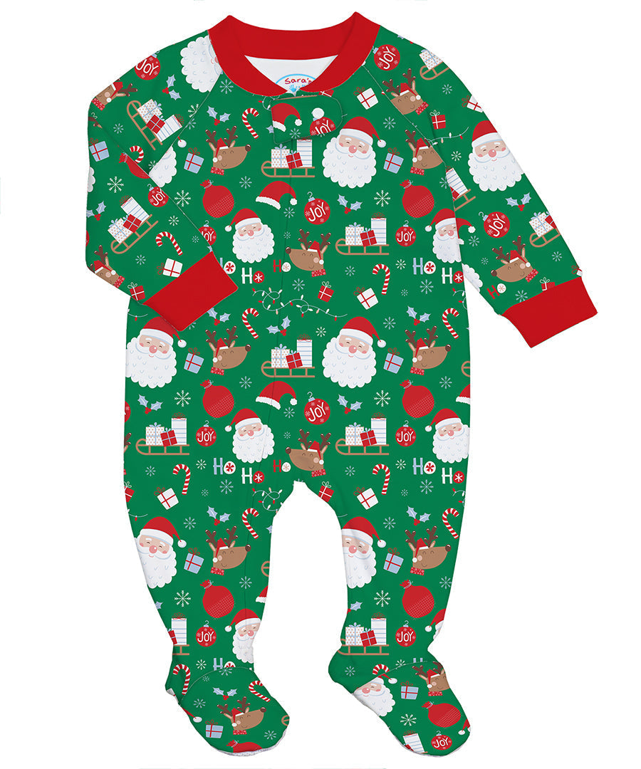 Footed Pajamas - HoHoHo Santa