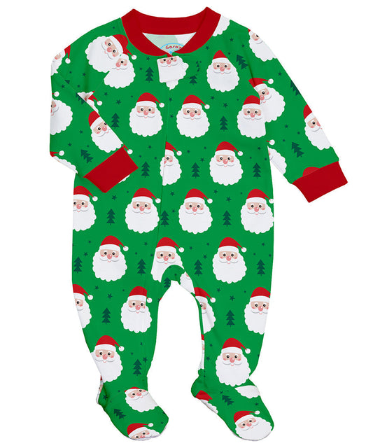 Footed Pajamas - Happy Santa