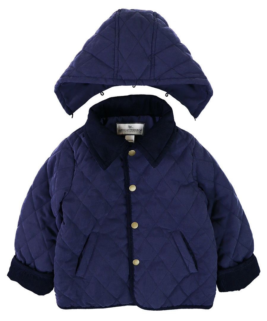 Detachable hood jacket - Navy