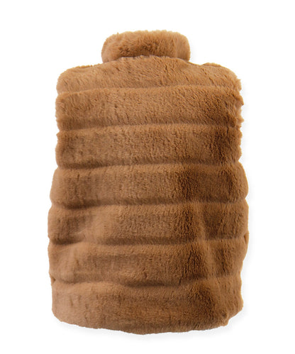 Zip Front Vest - Chocolate eclair