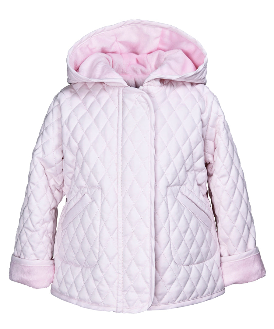 Hooded Barn Jacket - Light Pink