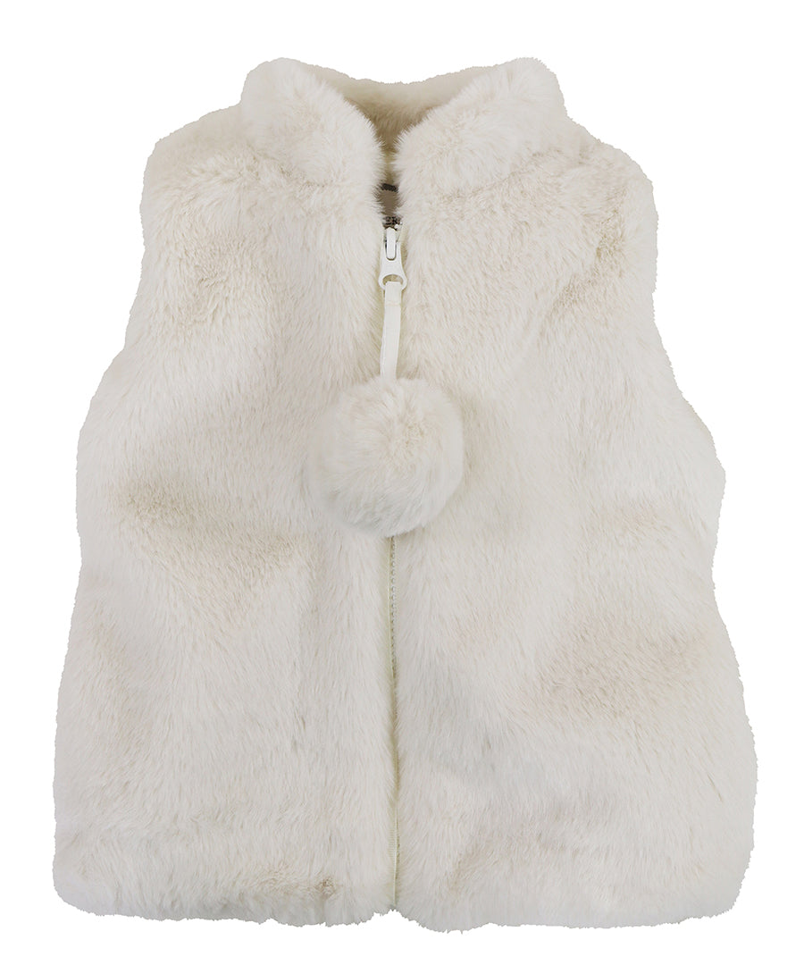 Zip Up Vest - Vanilla Layer Cake