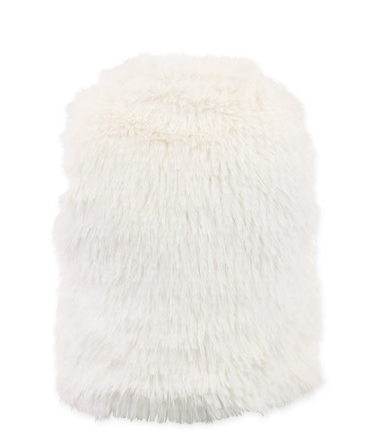 Zip Up Vest - Snow rain shag