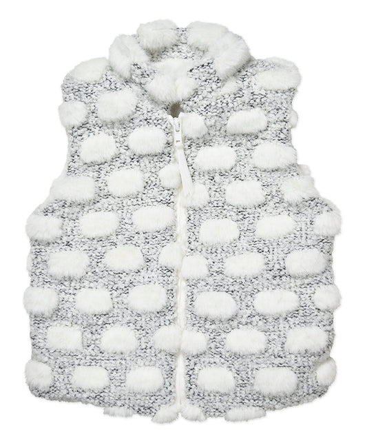 Zip Up Vest - Marshmallow cloud