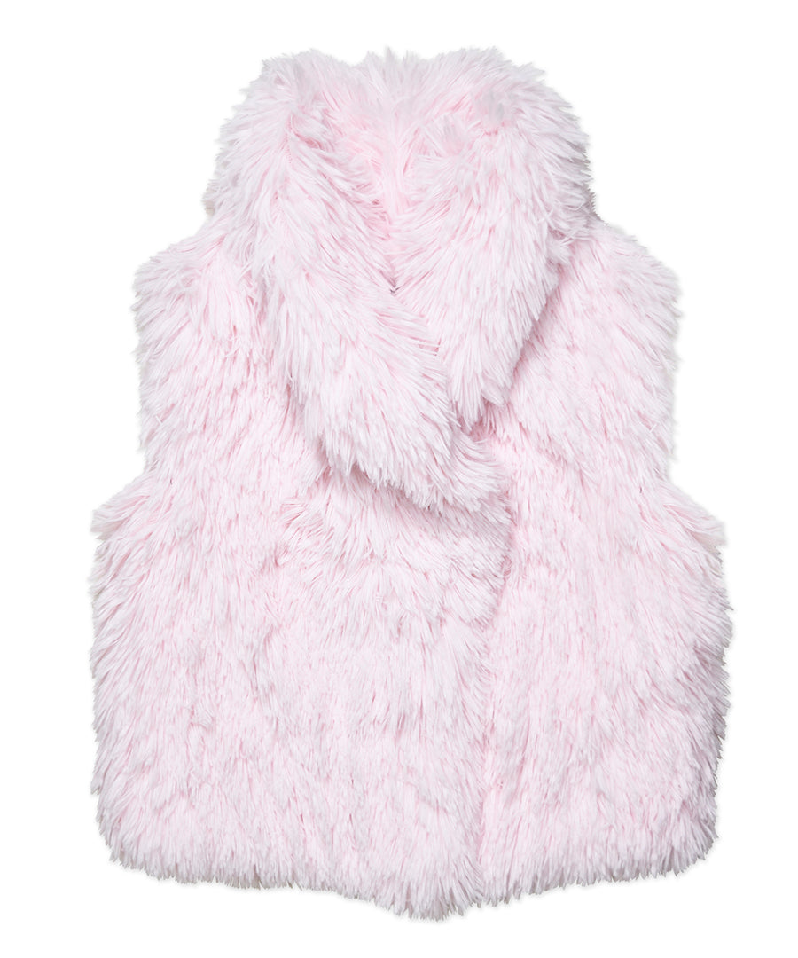 Shaggy Vest - Ice Frosting Pink