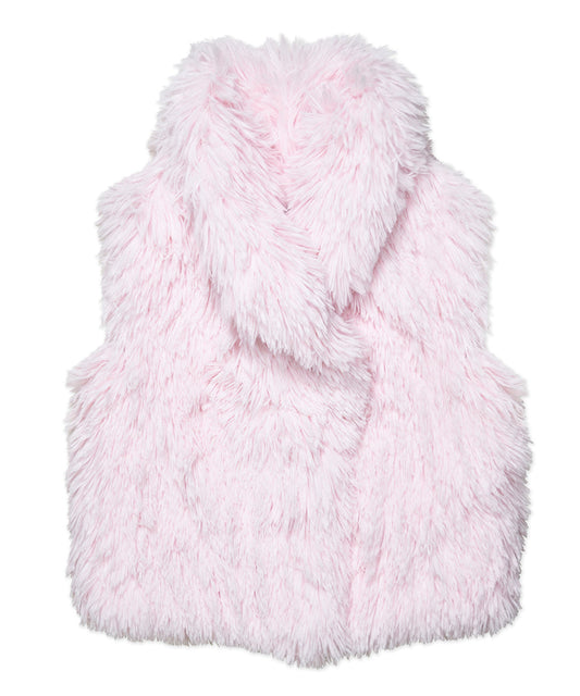 Shaggy Vest - Ice Frosting Pink