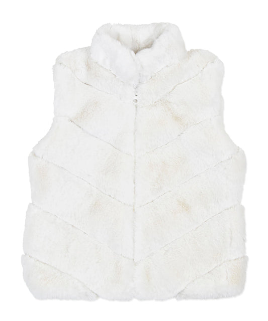 Zip Up Vest - Snow Layer Cake