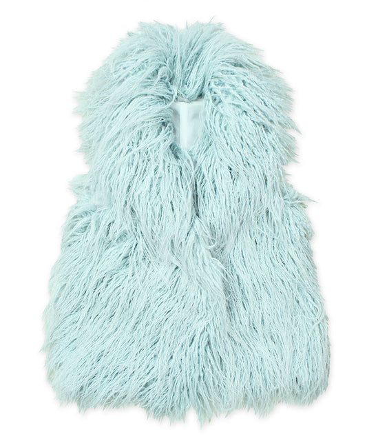 Shawl collar vest - Glacier Icicle