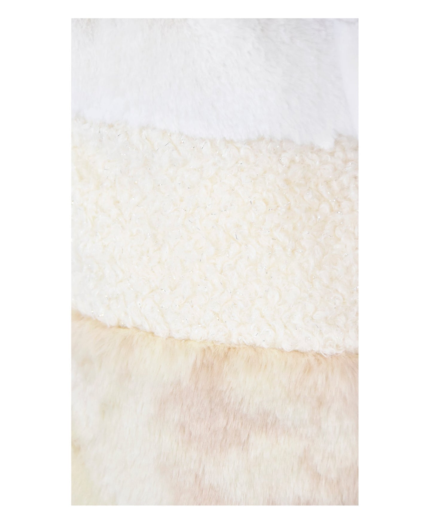 Tier Faux Fur Coat - Strawberry swirl