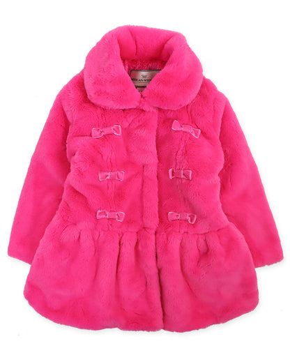 Princess Coat - Hot pink puff