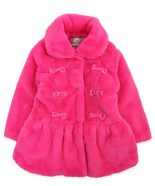 Princess Coat - Hot pink puff