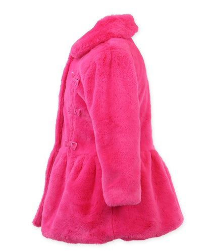 Princess Coat - Hot pink puff